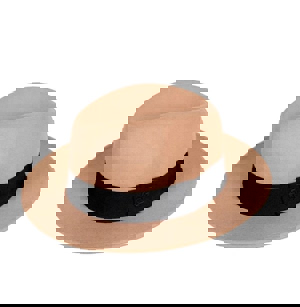 David WeJ Wool Fedora Hat - Beige