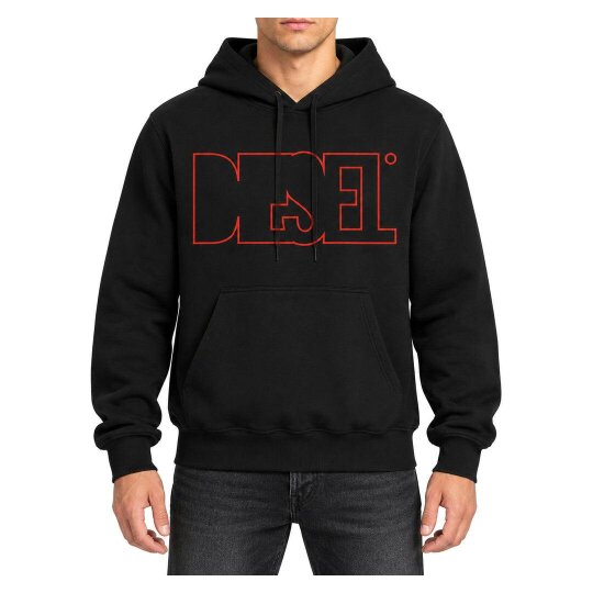 Diesel S-Ginn-Hood 260110 Off Black Men's Hoodie
