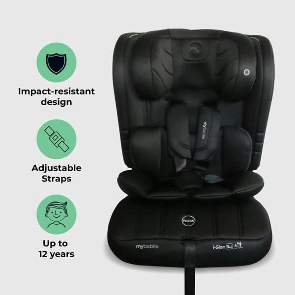 My Babiie MBCS50 i-Size (76-150cm) Car Seat Non-ISOFIX - Black