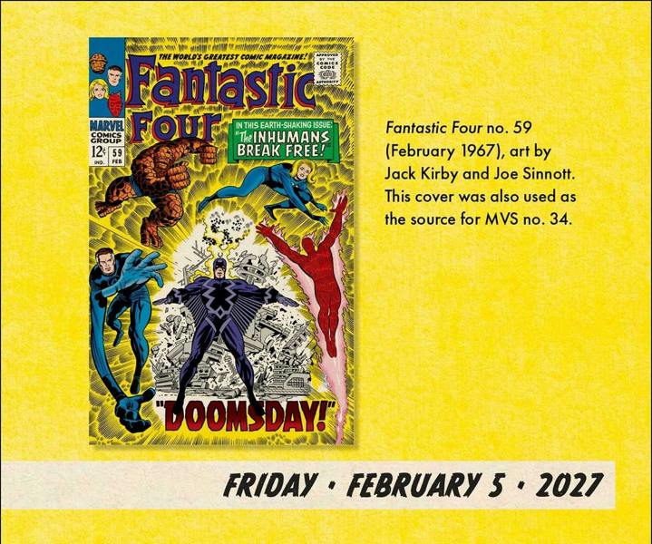 Marvel Value Stamps Day-to-Day Calendar 2027