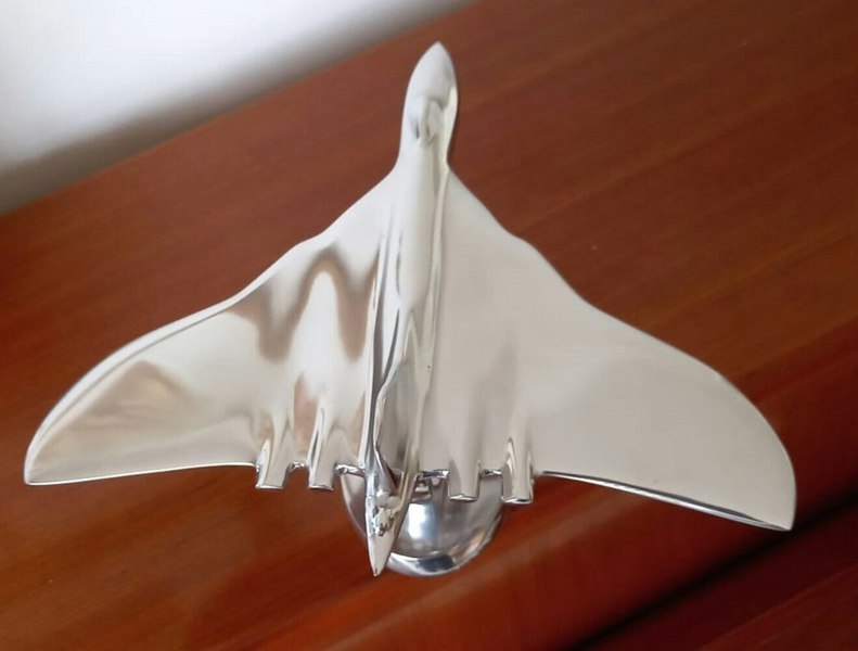 Inspirational Gifting RAF Vulcan Aeroplane Home Ornament Aluminium Plane Sculpture