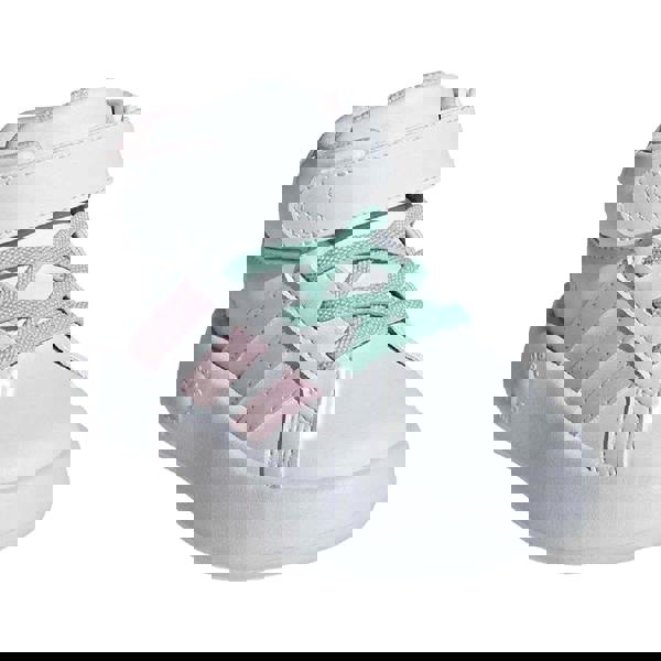 Adidas Childrens/Kids Grand Court Mid Cut Trainers - White - 