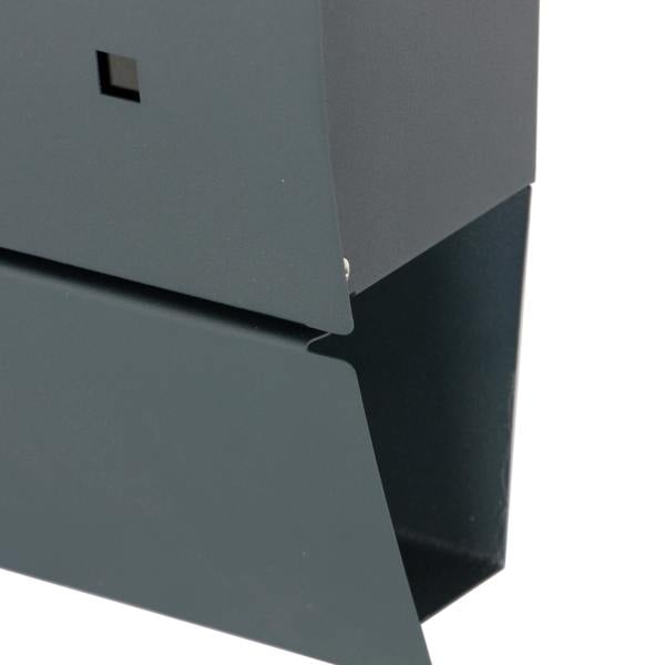 Phoenix Safe Phoenix Estilo Front Loading Letter Box MB0122KA in Graphite Grey with Key Lock