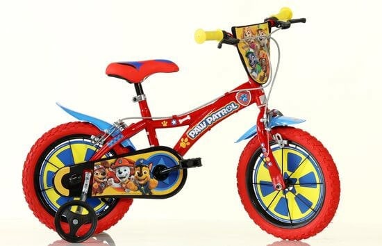 Dino Bikes Dino Paw Patrol Kids Bike with 14" Wheels and Stabilisers