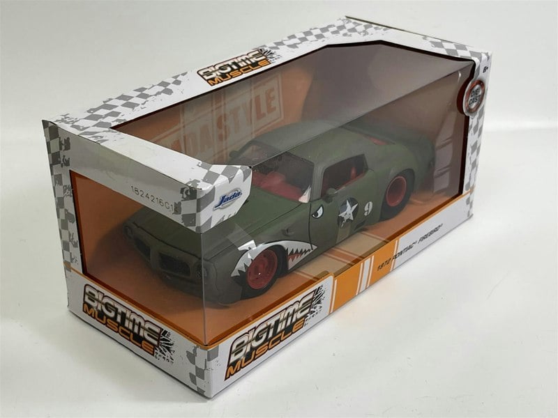 Jada Pontiac Firebird 1972 Matt Green #9 Big Time Muscle 1:24 Scale Jada 35212