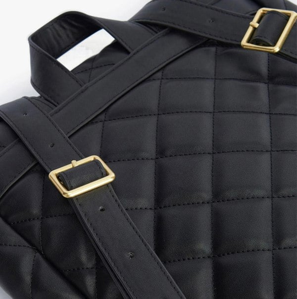 Barbour QUILTED HOXTON Womens Backpack Black