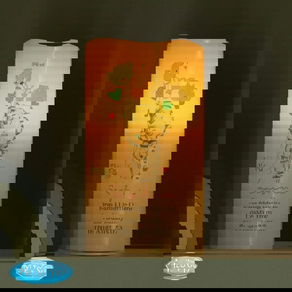 Personalised Memento Company Personalised Tiny Tatty Teddy Dream Big Pink Nightlight LED Candle