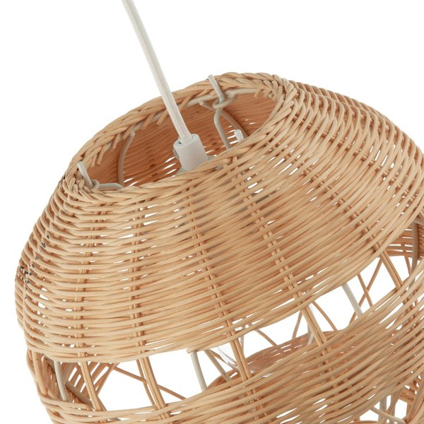 Quirky Hot Air Balloon Natural Rattan Easy Fit Pendant Lighting Shade Image 4