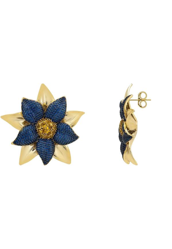 Push backing of the earrings.