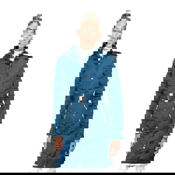 Coldstream Womens/Ladies Branxton Quilted Coat - Cool Slate Blue