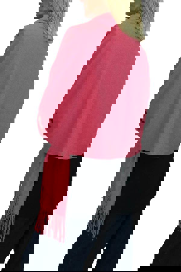 Paulo Due Wool Blend Pashmina Scarf Solid Colour