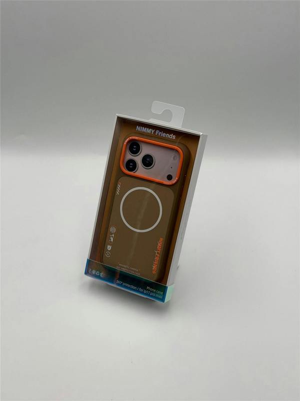 Nimmy Friends Nimmy Cool & Cute 2.0 Case with MagSafe for iPhone 17 Pro Max 6.9" Brown Orange - N-YJKM-CX2.0-IP17-PRO-MAX-02