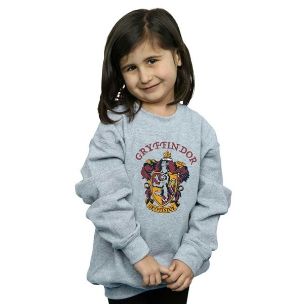 Harry Potter Girls Gryffindor Cotton Sweatshirt - Sports Grey