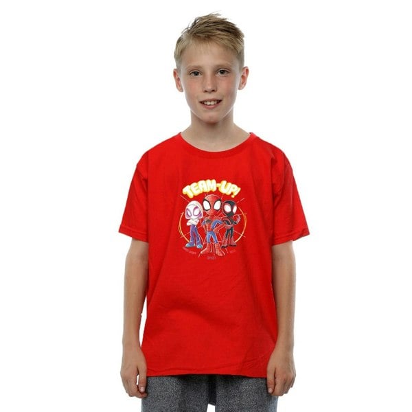 Marvel Boys Spidey And His Amazing Friends Sketch T-Shirt - Red