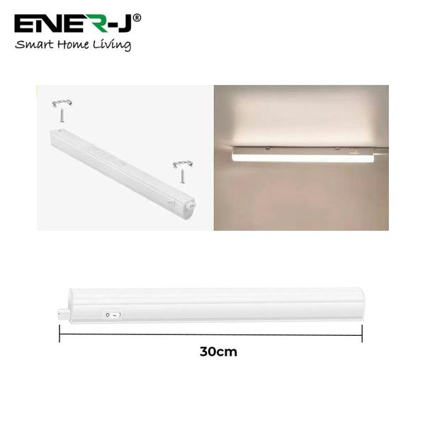ENER-J Linkable cable for T5 Batten Light, 30cms(Pack of 4)