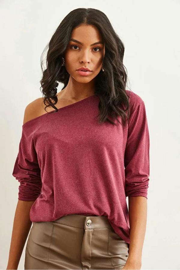 Hoxton Gal Boat Neck Wool-Viscose Draped Jumper