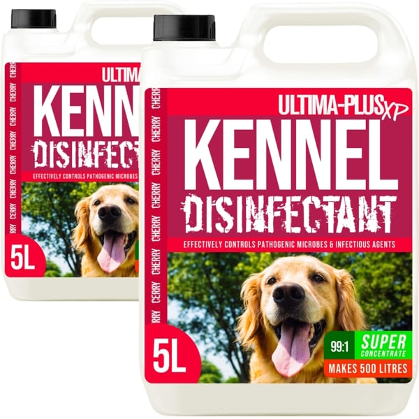 Ultima Plus XP ULTIMA-PLUS XP Kennel Kleen - Disinfectant, Cleaner, Sanitiser & Deodoriser - Concentrated Formula Kennel Cleaner 10L Cherry