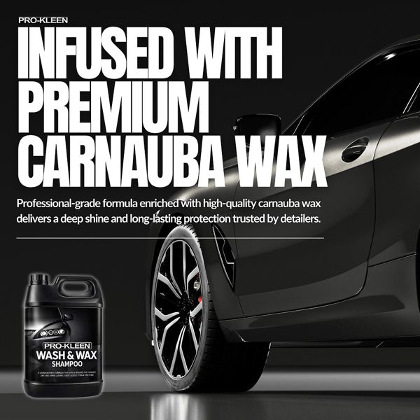 ProKleen Pro-Kleen Wash & Wax Shampoo with Carnauba Wax 3x 5L - pH Neutral Professional Car Wash Shampoo