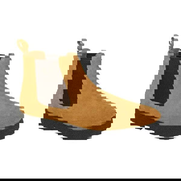 Roamers Mens Plain Suede Ankle Boots - Tan