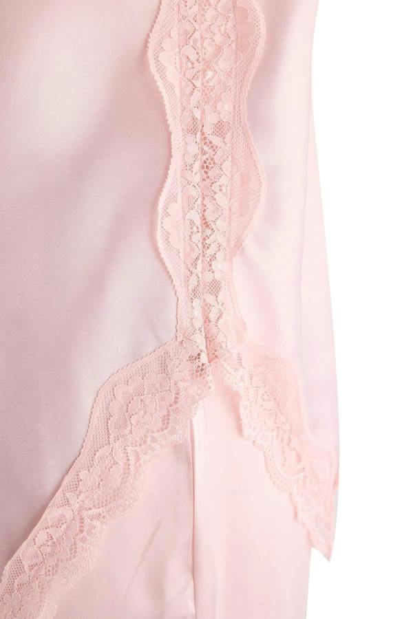 Lace Detail Satin Cami Pyjama Set