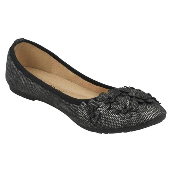 Spot On Ladies Spot On Casual Flat Ballerina Shoes