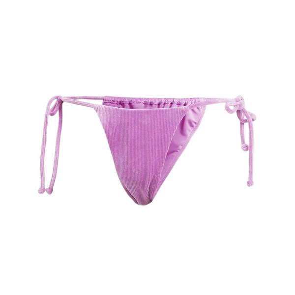 Adidas Womens/Ladies Essentials Ribbed Tie Up Bikini Set - Purple - 