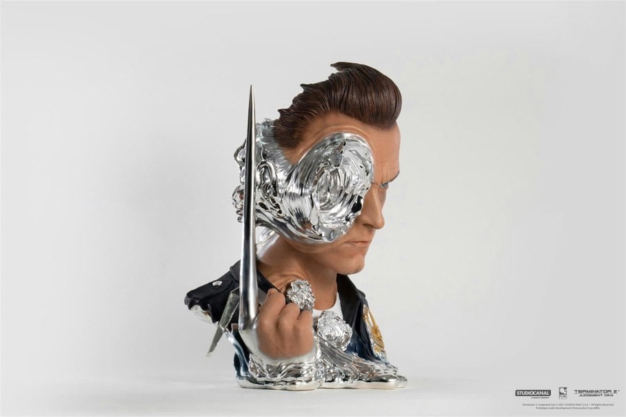 MCSlots Terminator 2 T-1000 Painted Art Mask Deluxe Edition 1:1 Scale PA006TE2