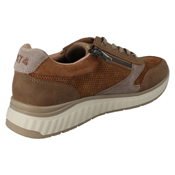 Rieker Mens Rieker Lace Up Brown Trainers B0606