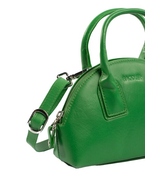SADDLER GIGI Leather Zip Top Mini Handbag  - Ajustable Strap, Card Holder, Crossbody or Handheld - RFID Protected