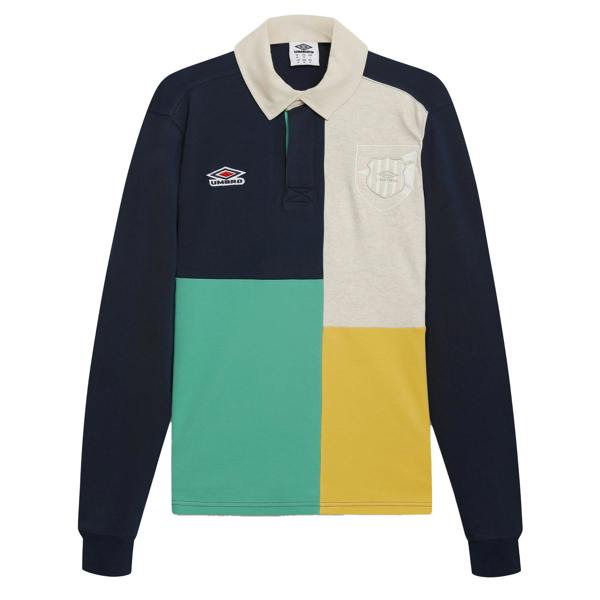 Umbro Mens Panel Rugby Jersey - Dark Navy/Multicoloured - 