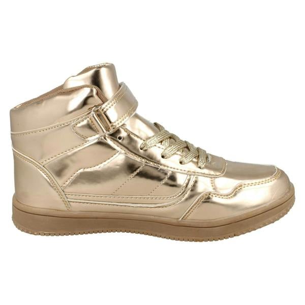 Spot On Ladies Spot On Mid Platform Trainers