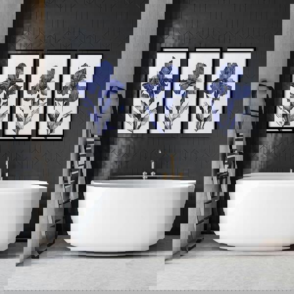 Prints For Bathroom | Set of 3 Botanical Wall art Prints