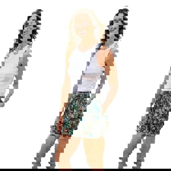 Animal Womens Sand Dune Recycled Printed Shorts - Khaki Brown