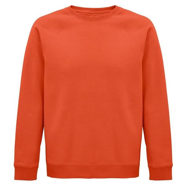 SOLS Unisex Adult Space Organic Raglan Sweatshirt - Burnt Orange