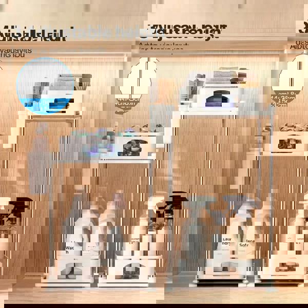 Toque Under Sink Organiser Two Slide-Out Drawers Kitchen Storage 2pcs White