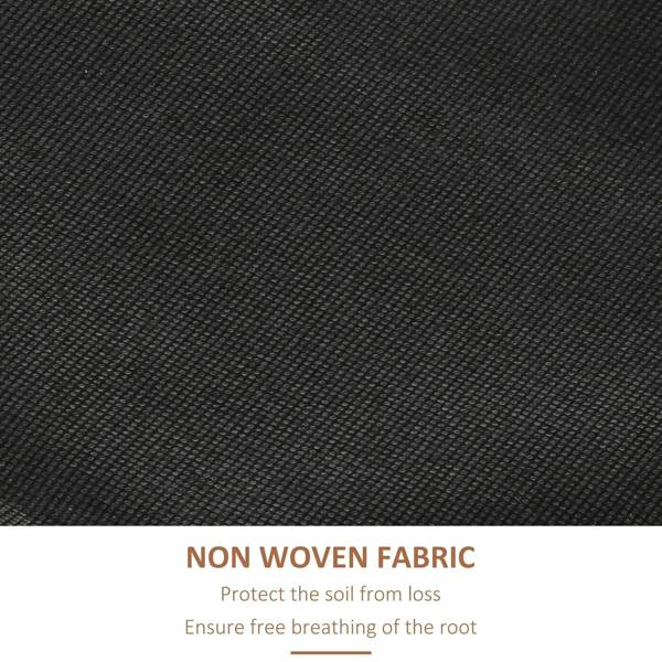 Black non-woven fabric sheet for planter liners