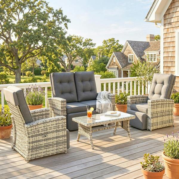 Rattan Sofa Set