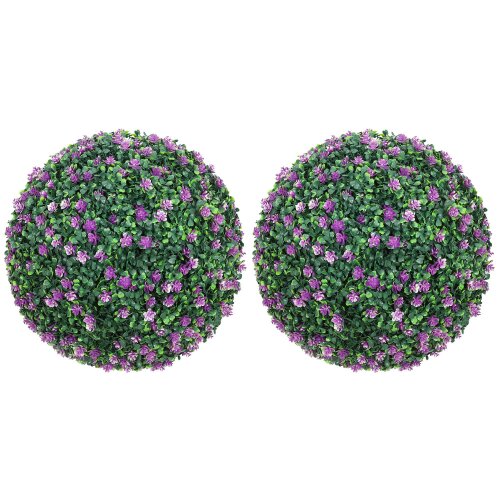 Wyld Haus Safiri Set Of 2 Artificial Boxwood Ball Plants For Decorative Use