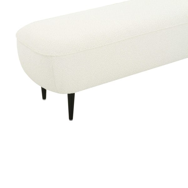 Furniture Edit Denise Cream Boucle Bench