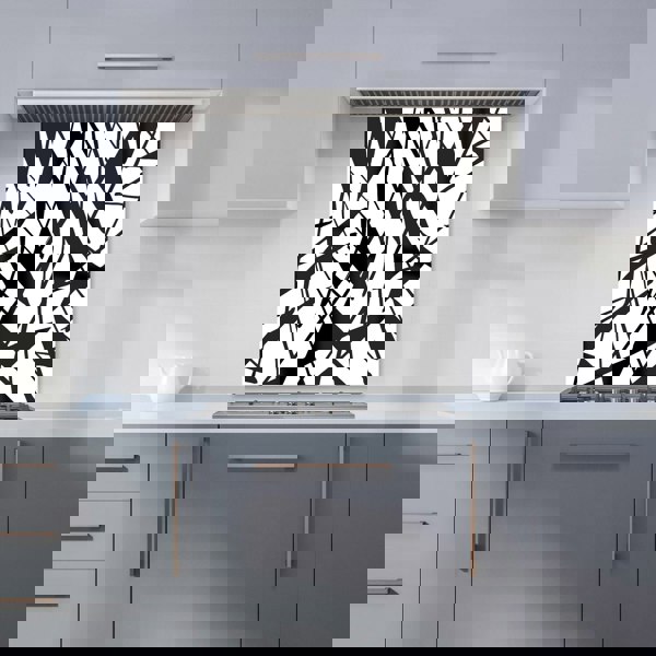 Warren Reed - Designer Brush Abstract Pattern Kitchen Splashback