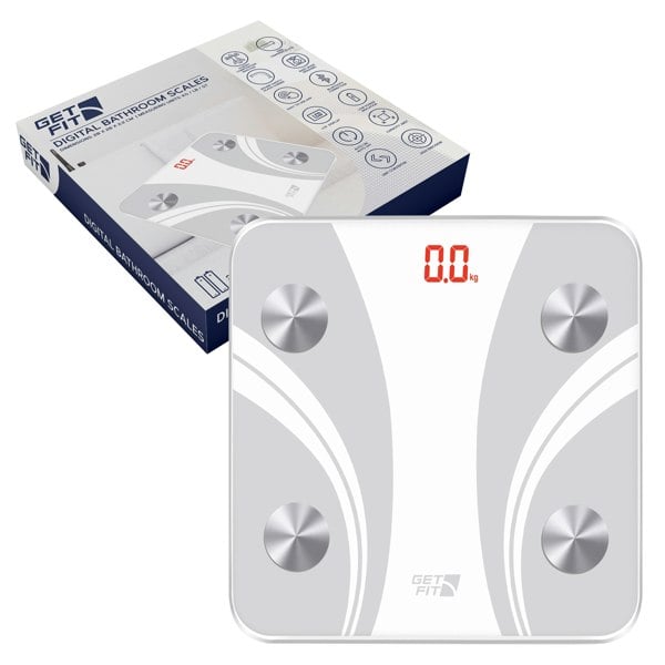 Get Fit Smart Bathroom Scales Digital Body Weighing Scale Connect IOS/Android