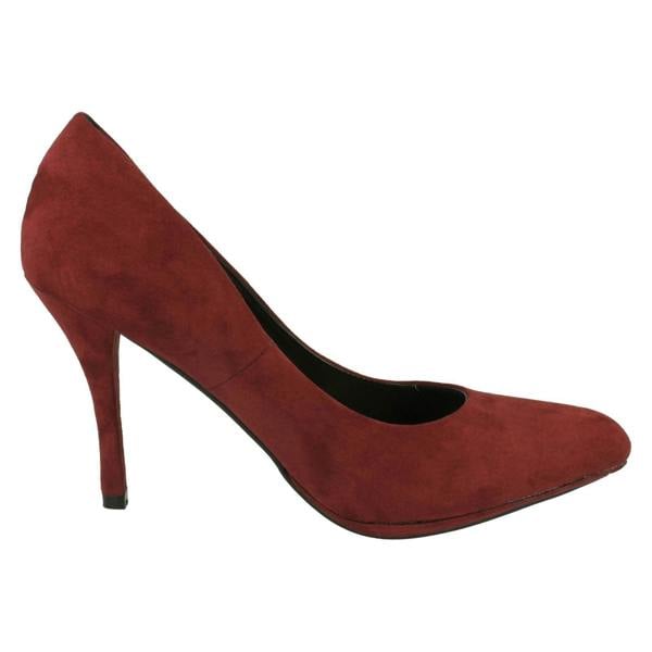 Spot On Ladies Spot On High Heel Pointed Toe Court Shoe