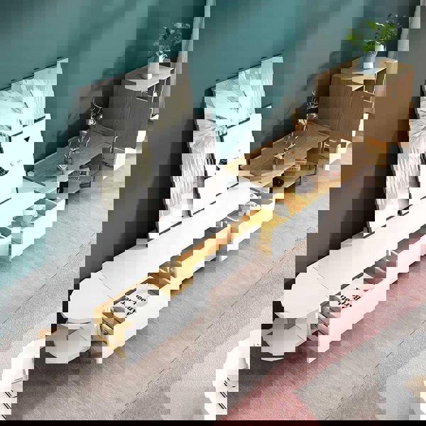 Harper Nesting Coffee Table, Oak-Weilai Concept-Weilai Concept