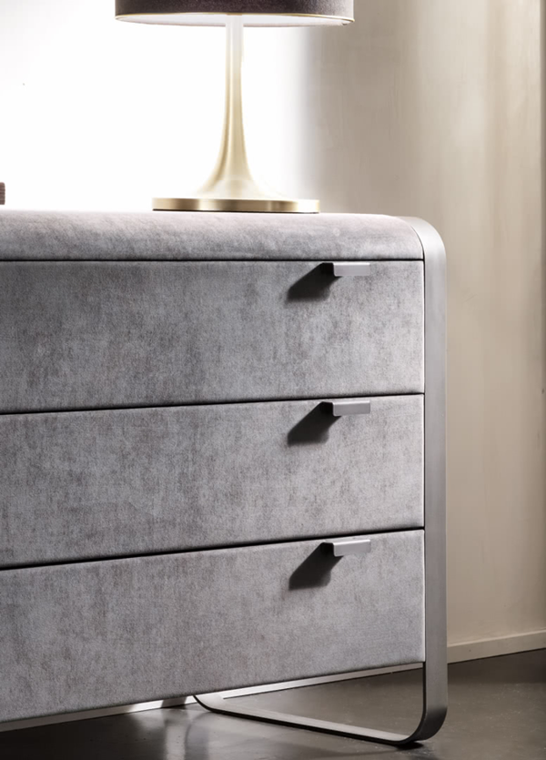 Cantori The Luxe Leather & Steel Chest of Drawers