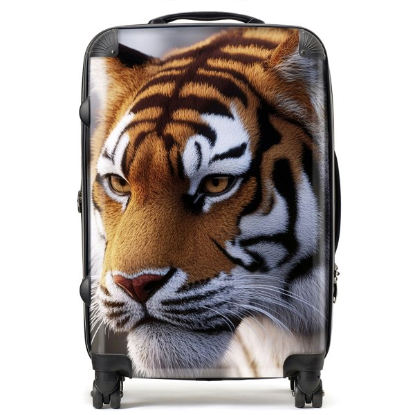 Warren Reed Tiger Face Suitcase