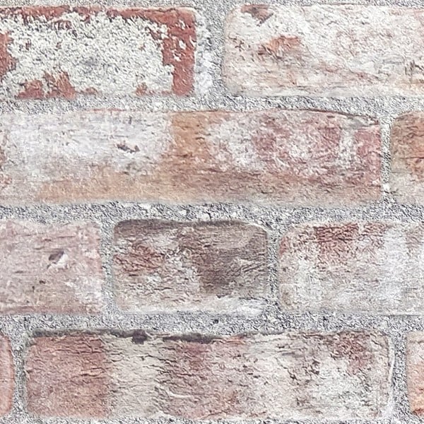 Wallsupply Ultracoustic Loft Brick Felt, Wall Cladding 3D Interlocking Tiles, 6pcs 1m² White Red Terracotta