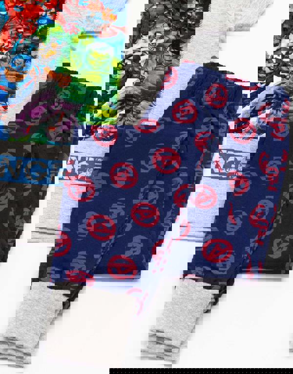 Marvel Boys Grey Avengers Long Sleeve Long Leg Pyjama Set