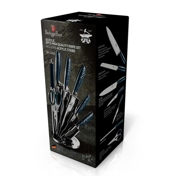 8-Piece Knife Set Berlinger Haus BH/2460 Aquamarine Collection