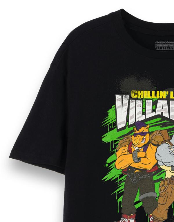 Teenage Mutant Ninja Turtles Mens Black Short Sleeved T-Shirt