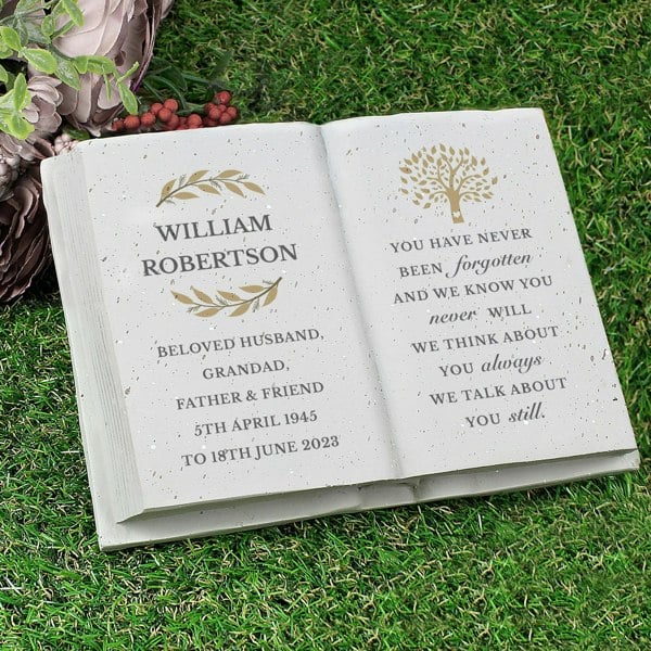 Personalised Memento Company Personalised Family Tree Memorial Resin Book